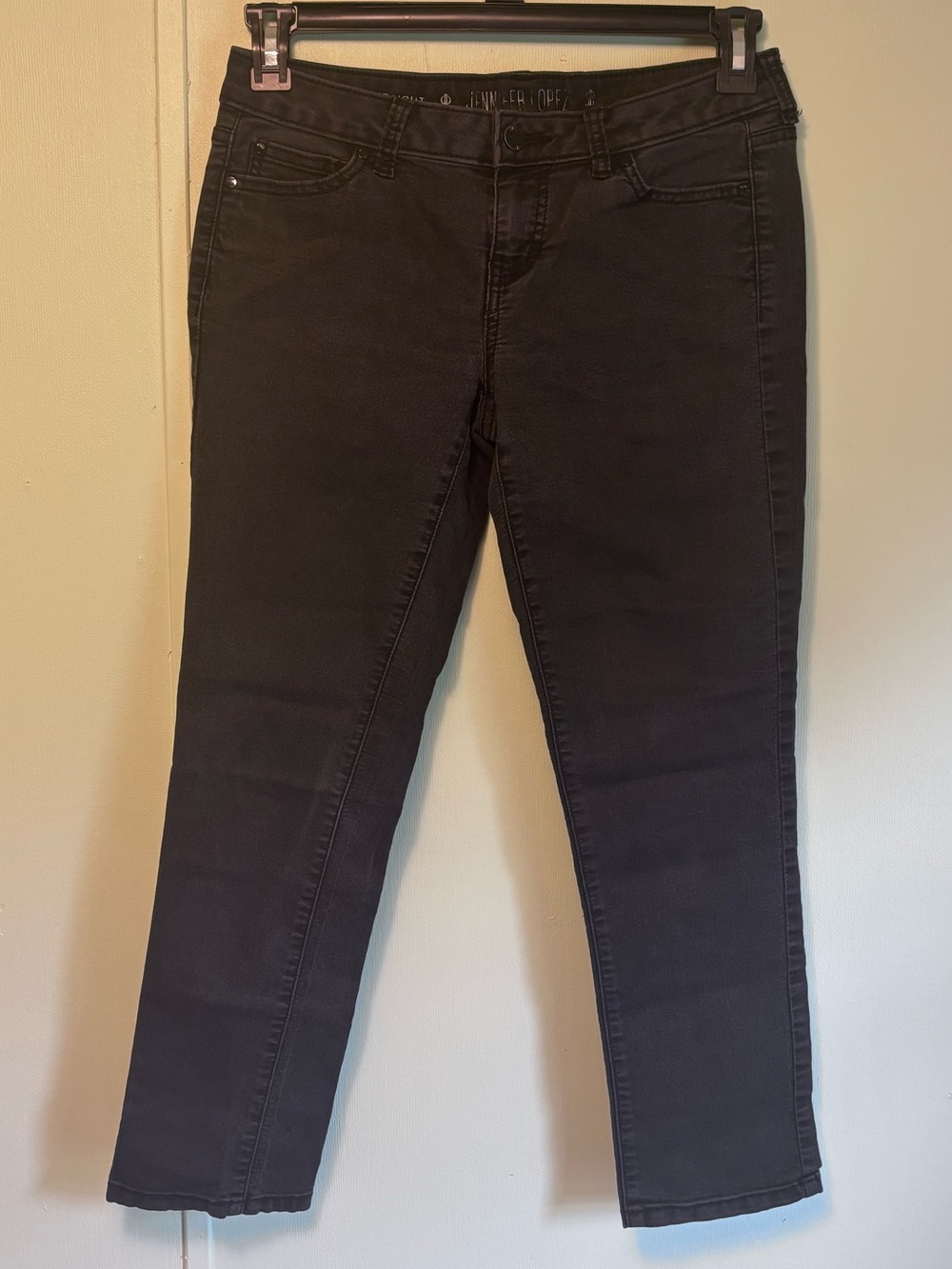 Jennifer Lopez Black Slim Jeans Size 6 Petite Short